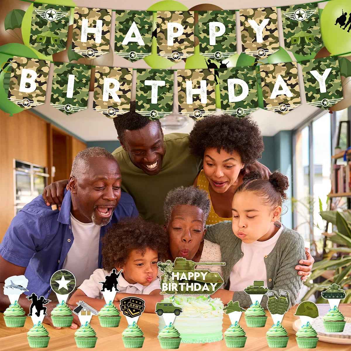🪖Mission: Birthday! Army-Themed Party Set for Your Little Commander-in-Chief - ThiGui