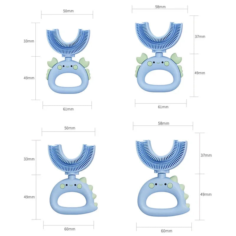 🪥🧸 360° U-Shaped Cartoon Toothbrush – Gentle, Fun & Perfect for Little Smiles! 🌟👶 - ThiGui