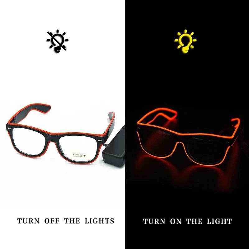 💫Glow Party Magic! Light-Up Neon Glasses for Boys Who Love to Shine - ThiGui