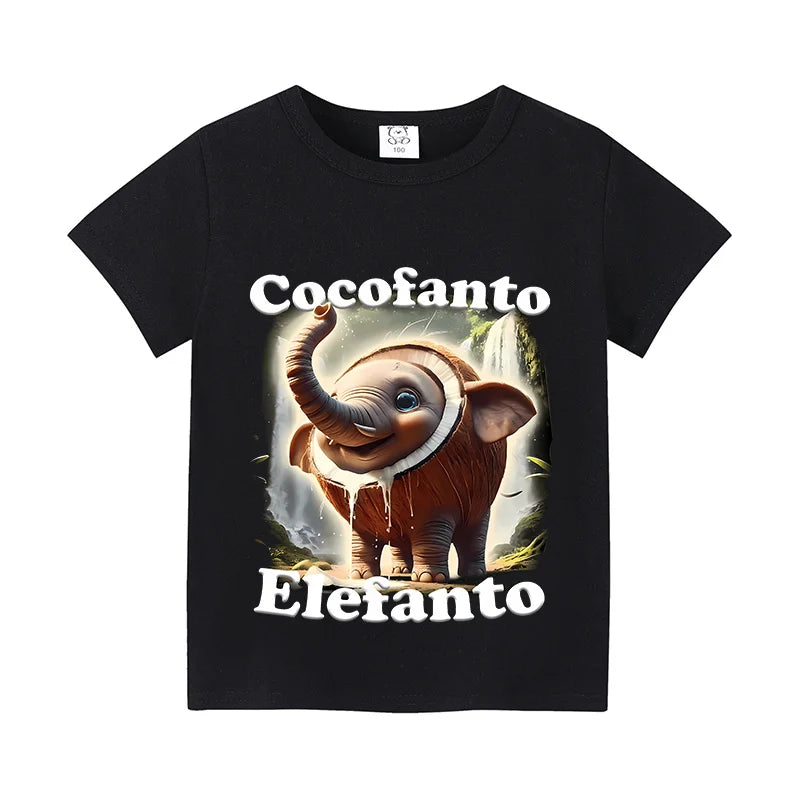 Tung Tung Shark Kids Tee 🦈😄 100% Cotton Brainrot Fun - ThiGui