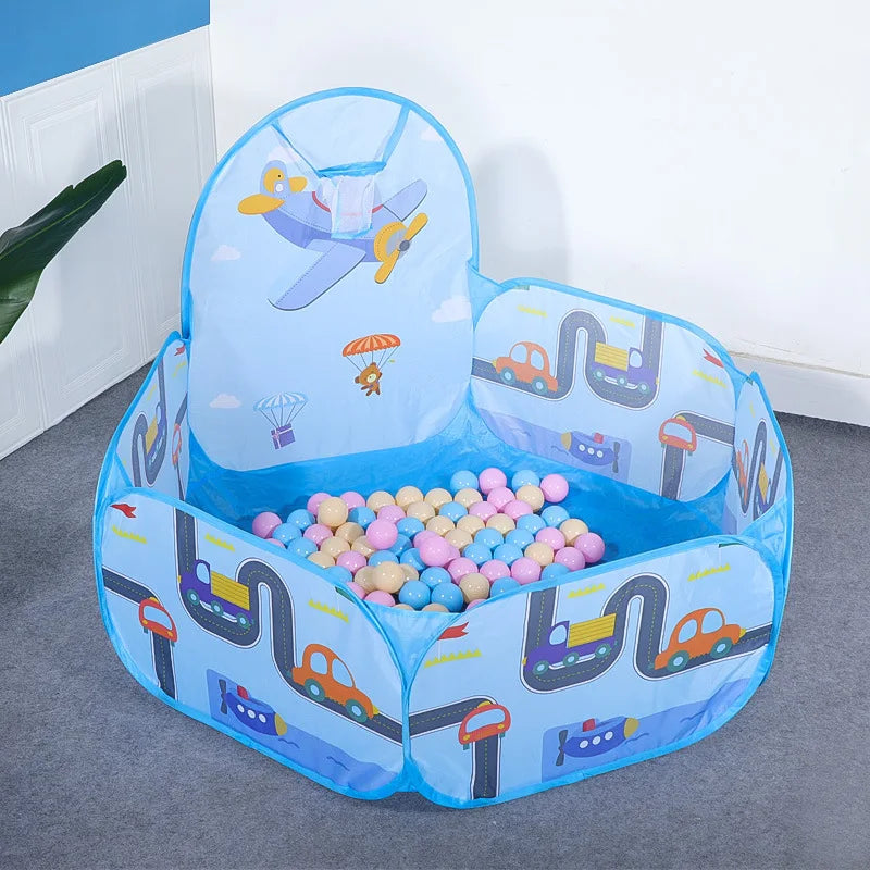 🏀 1.2M Ball Pit with Hoop – Indoor & Outdoor Fun Zone for Active Little Ones! 🎉🌈 - ThiGui
