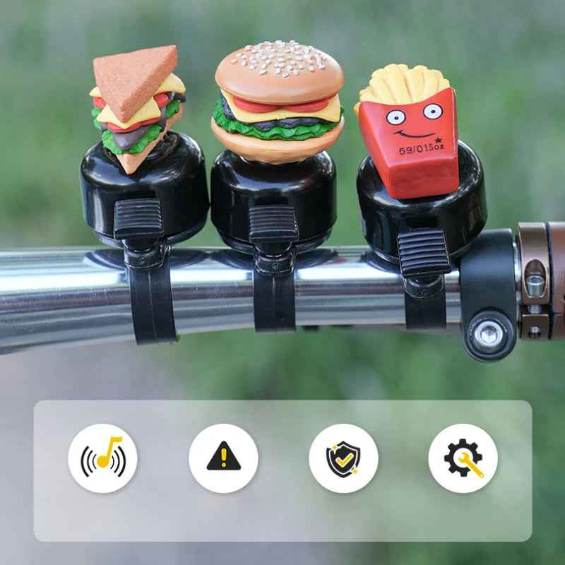 🌱Ding Ding, Let’s Roll! The Fun-Filled Hamburger Bike Bell That Makes Boys Smile - ThiGui