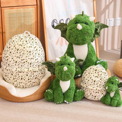 🦕 From Egg to Snuggle – Magical Dinosaur Plush for Roaring Cuddles! 💚🥚 - ThiGui