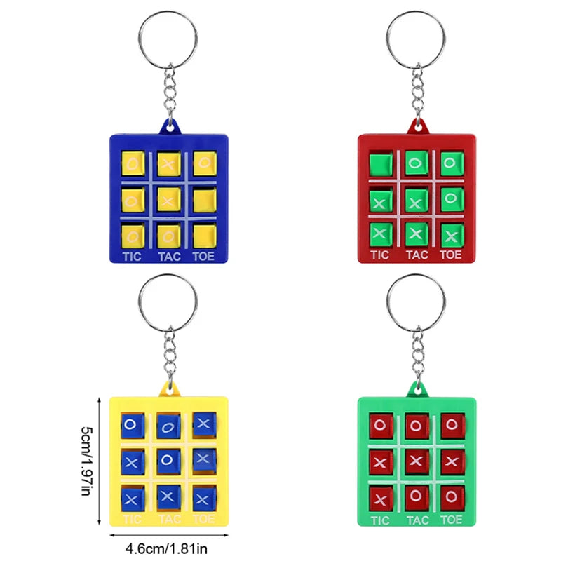 🎒🎯 Mini Tic Tac Toe Game Keychains – Pocket-Sized Fun for Smart Little Minds! 🧠✨ - ThiGui