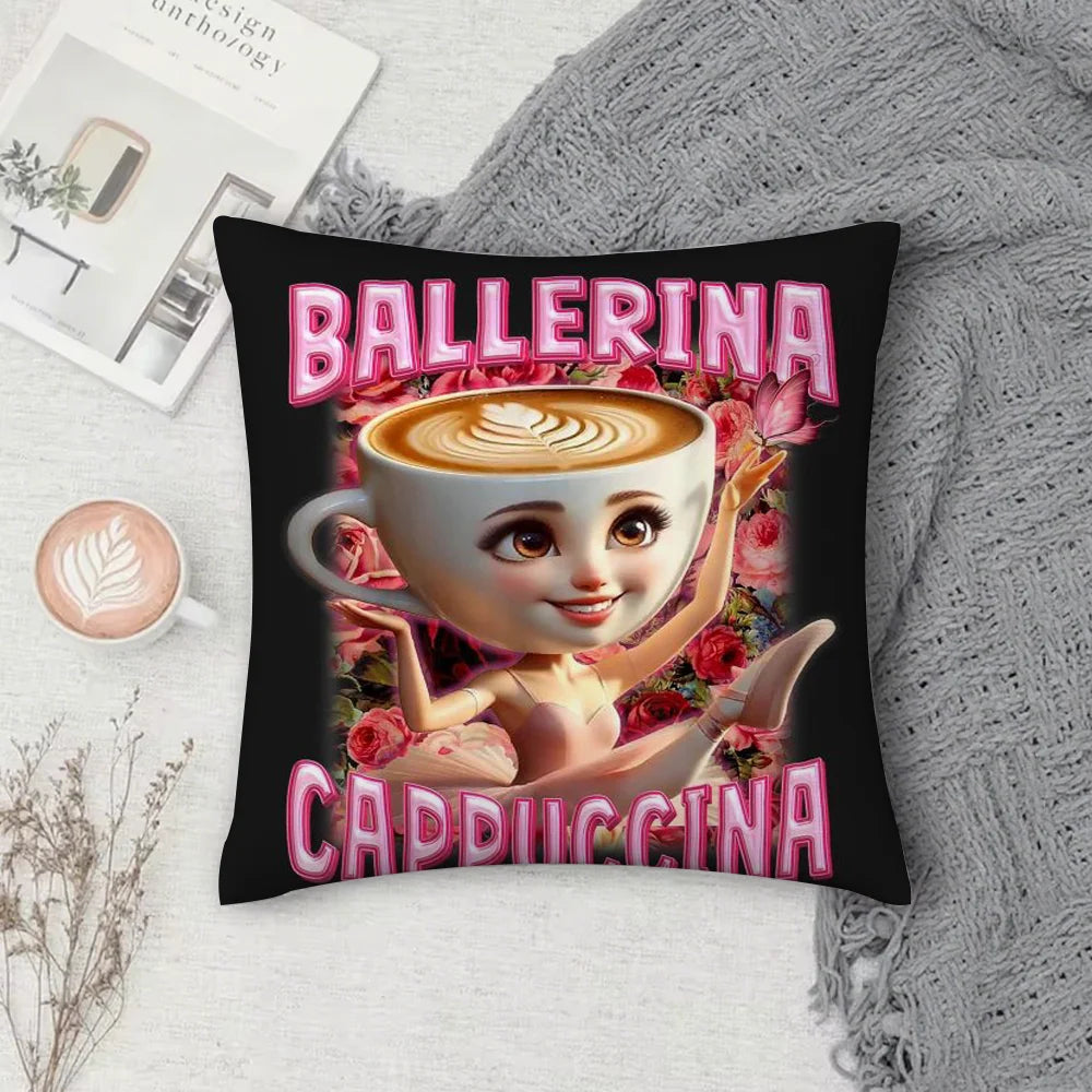 Italian Brainrot Animal Cushion Cover 🛋️✨ Soft Double-Sided Plush Pillow Case - ThiGui