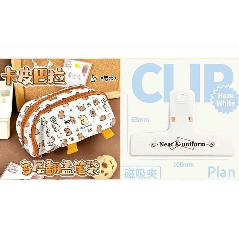 🎨Capy-Cool Pencil Pouch – Big, Fun & Organised with Adorable Capybara Style - ThiGui