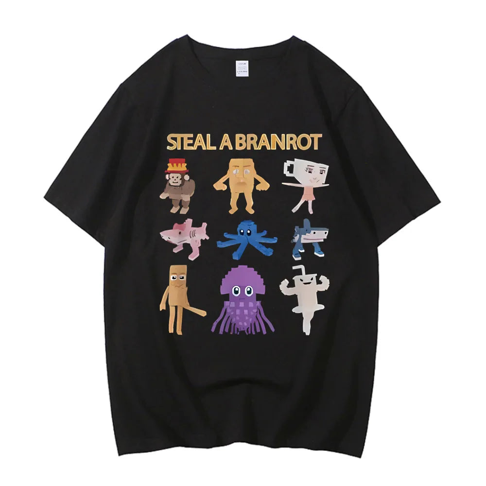 67 Six Seven Brainrot Gamer Tee 🎮🔥 High Quality Cotton Boys T-Shirt - ThiGui