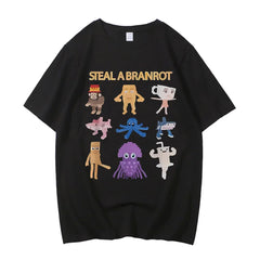 67 Six Seven Brainrot Gamer Tee 🎮🔥 High Quality Cotton Boys T-Shirt - ThiGui