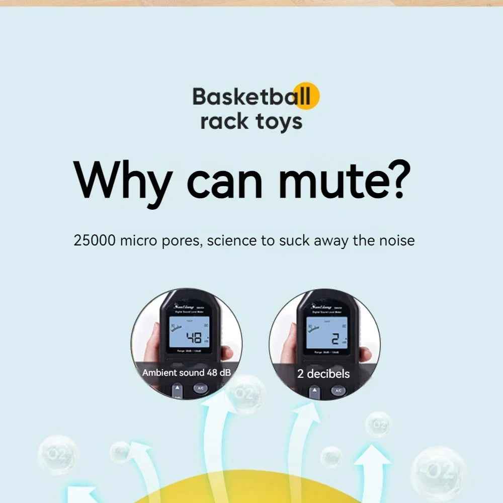 🏠Bounce Without the Bang! Soft Foam Basketball for Indoor Fun - ThiGui