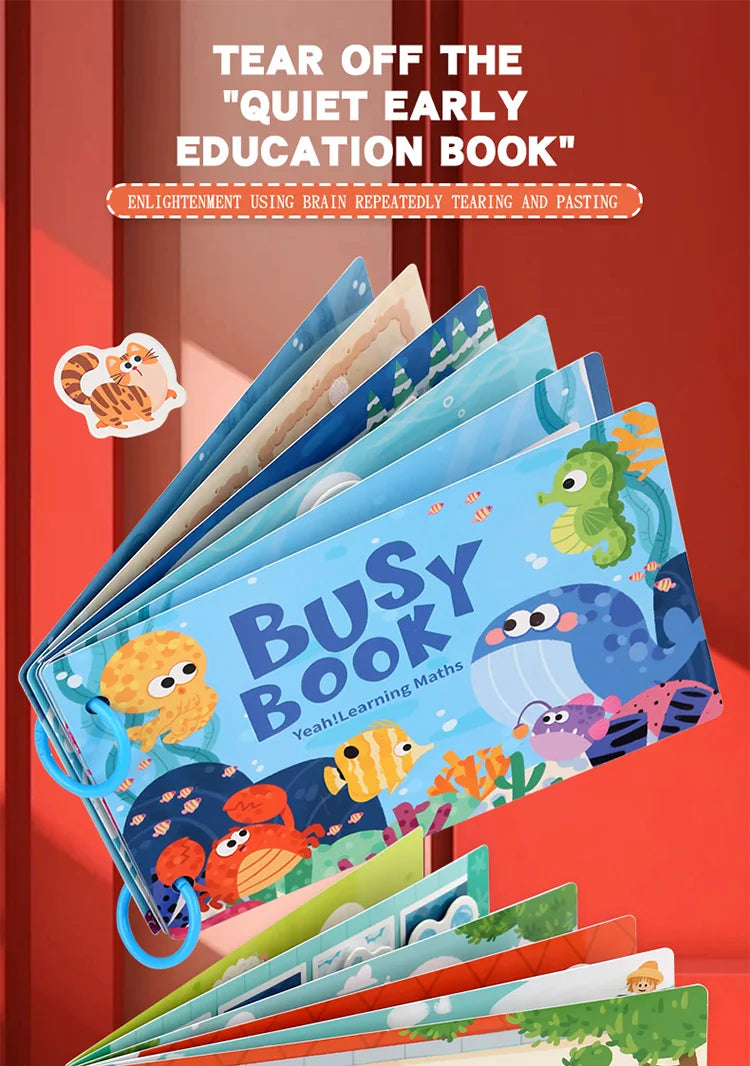 📘✨ Montessori Busy Book – Hands-On Learning & Matching Fun for Curious Toddlers! 👶🎓 - ThiGui