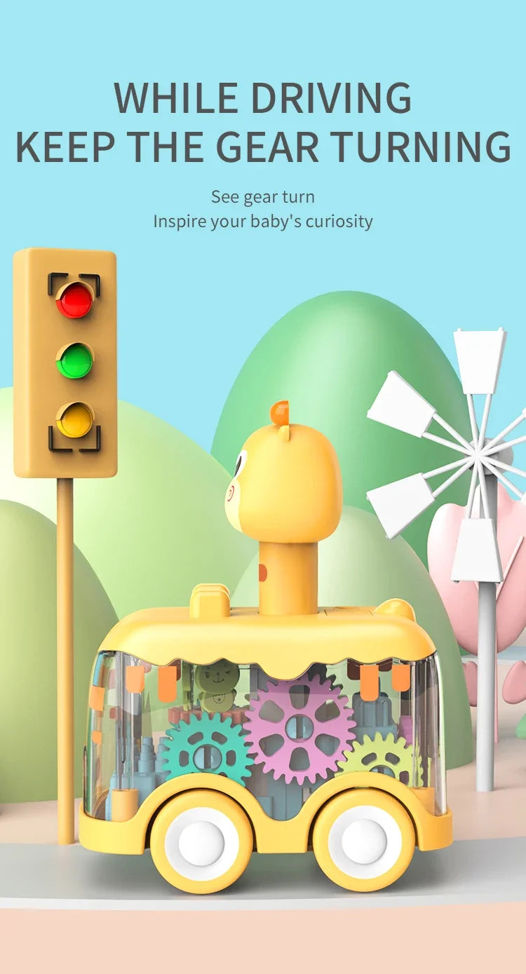 🚗🧩 Press & Go Gear Cars – Fun-Powered Motion with Animal Puzzle Magic! 🦁💨 - ThiGui