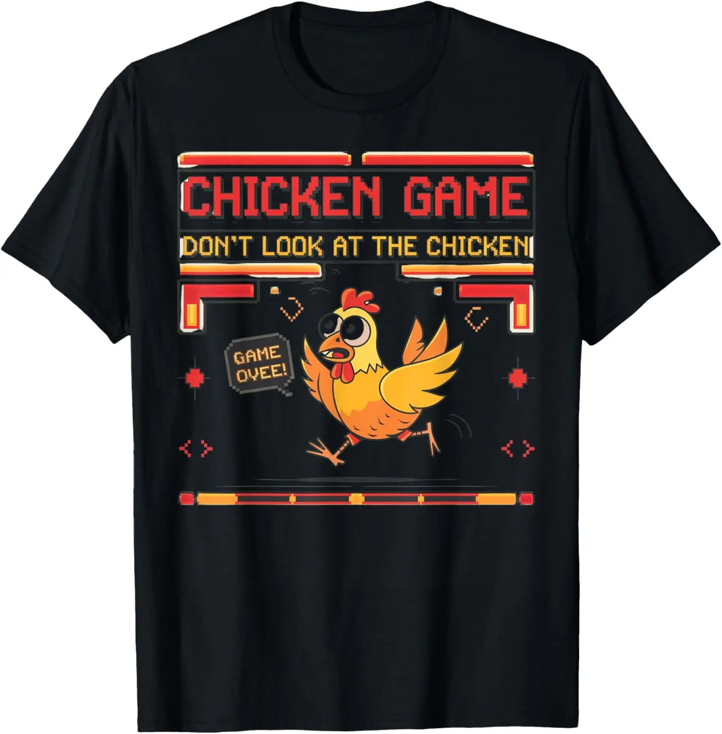 🐔🚫 Don’t Look at the Chicken! Hilarious Game-Inspired T-Shirt for Boys – Comfy, Bold & So Much Fun 😂👕 - ThiGui