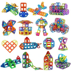 🌈 Magnetic Builder Blocks Set 🧲 | 50–100pcs of Creative STEM Fun for Curious Kids 🧠 - ThiGui