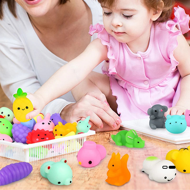 🐾 50-Pack Mini Mochi Squishies – Kawaii Stress-Relief & Party Fun for Kids! 🎁💖 - ThiGui
