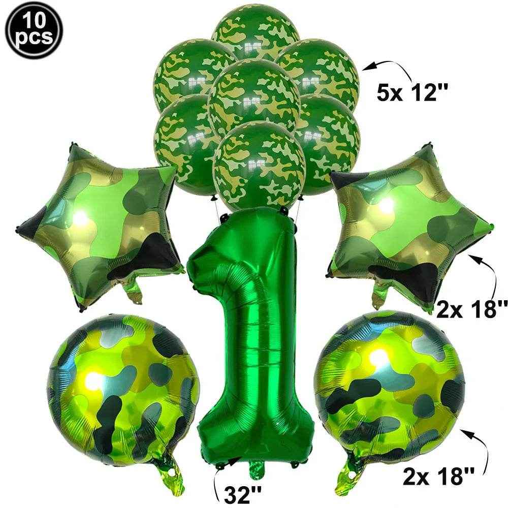 🎁Mission Party Success – Epic Camouflage Balloon Set for Little Soldiers! - ThiGui
