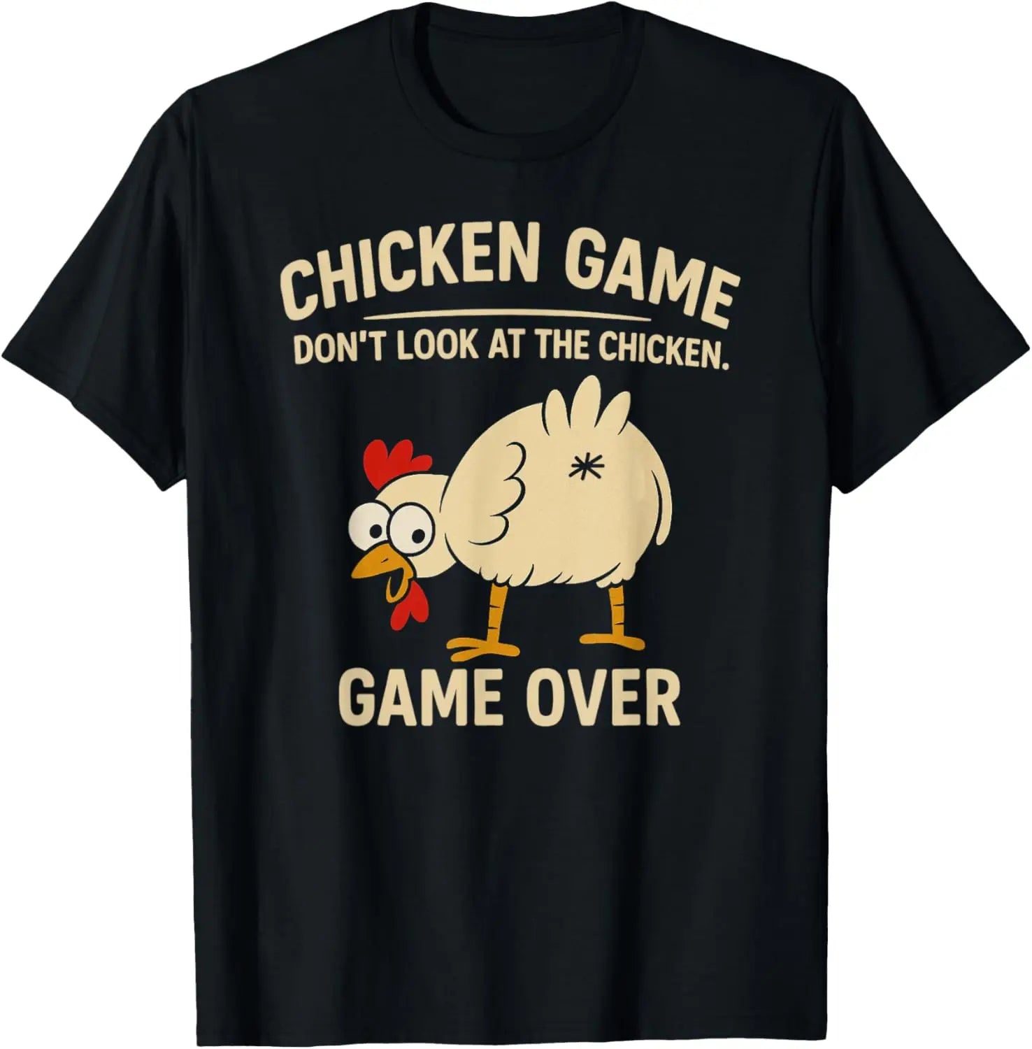 🐔🚫 Don’t Look at the Chicken! Hilarious Game-Inspired T-Shirt for Boys – Comfy, Bold & So Much Fun 😂👕 - ThiGui