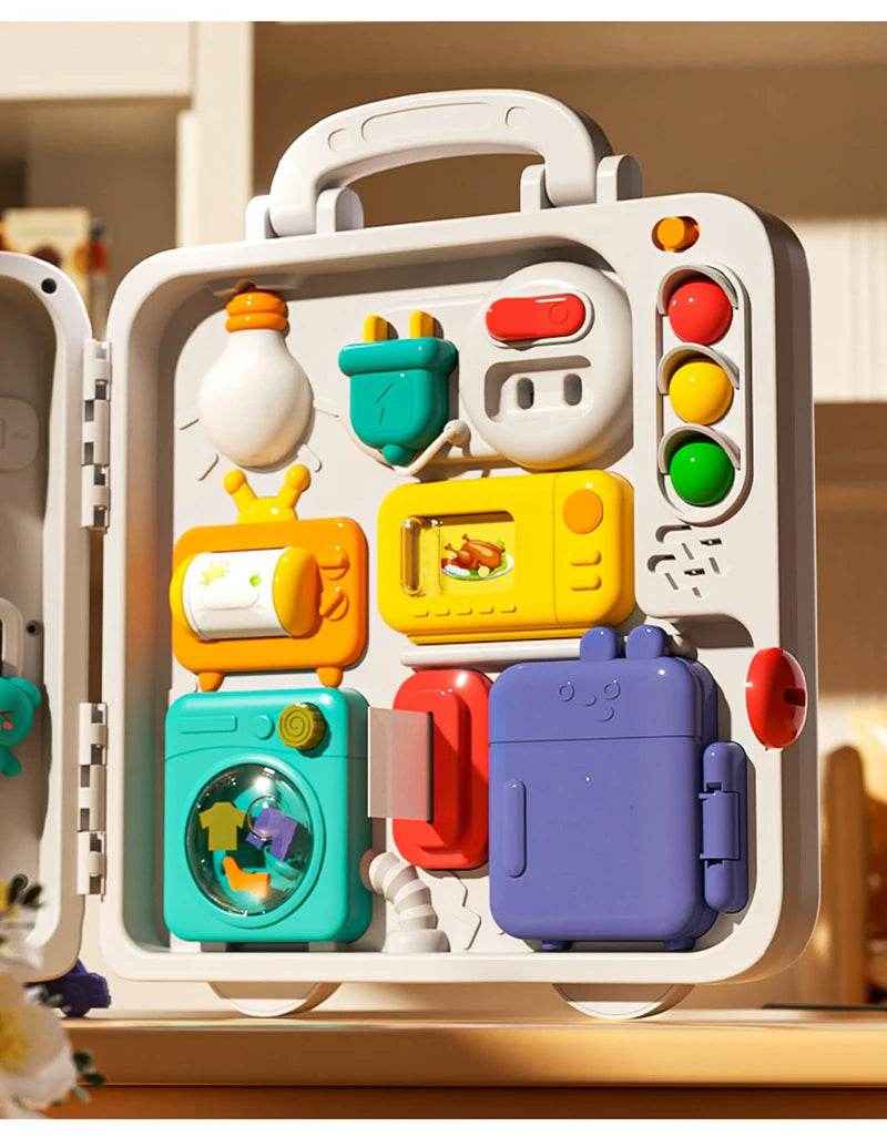 🎁Little Explorer’s Light-Up Busy Board – Switch, Learn & Play Anywhere! - ThiGui