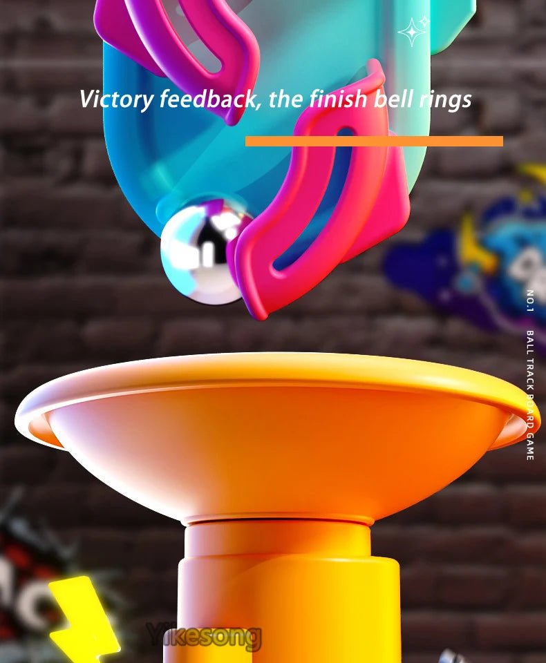 🧠🎢 Montessori Ball Track Adventure – Multi-Layer Rolling Fun for Growing Minds! 🔧👦 - ThiGui