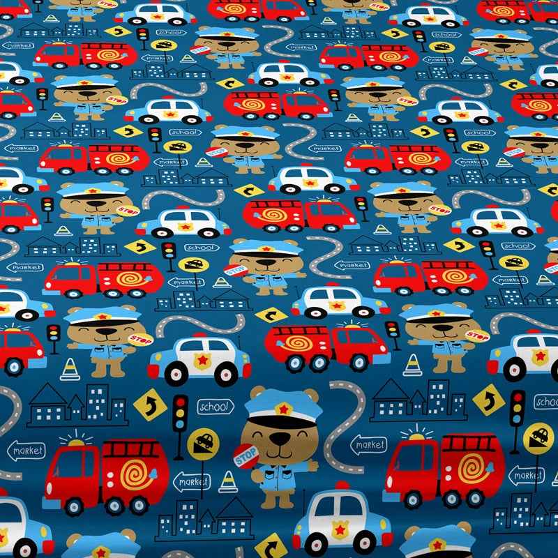 🚑Zoom Off to Bed! Adorable First Aid Car Fitted Sheet for Little Heroes - ThiGui