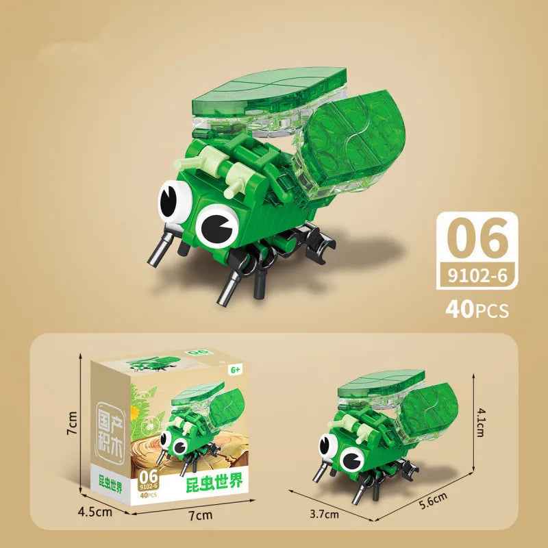 🕷️ Snap Together a Wild World – Insect & Animal Block Creatures for Kids & Collectors! 🐜🦂 - ThiGui