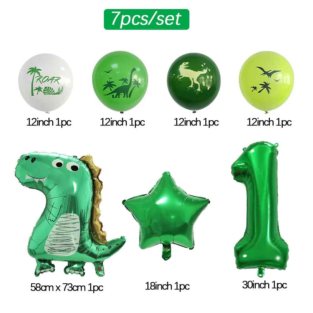 🦕 Dino-Roar Party Set – Fun Disposable Tableware for a Jurassic Birthday Bash 🎂🎈 - ThiGui