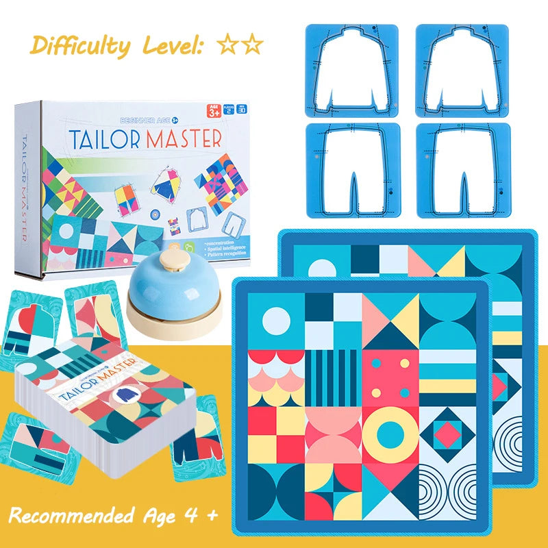🧩 Tailor Master Game – Shape & Colour Logic Fun for Curious Boys! 🎨👕🎯 - ThiGui