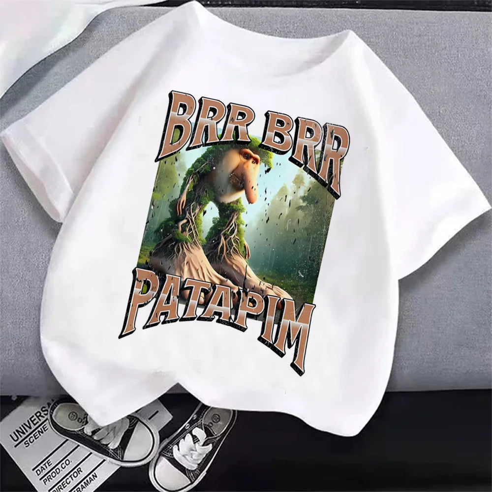 Italian Brainrot Cartoon Boys Tee 🎨😎 Cool Anime Casual T-Shirt - ThiGui