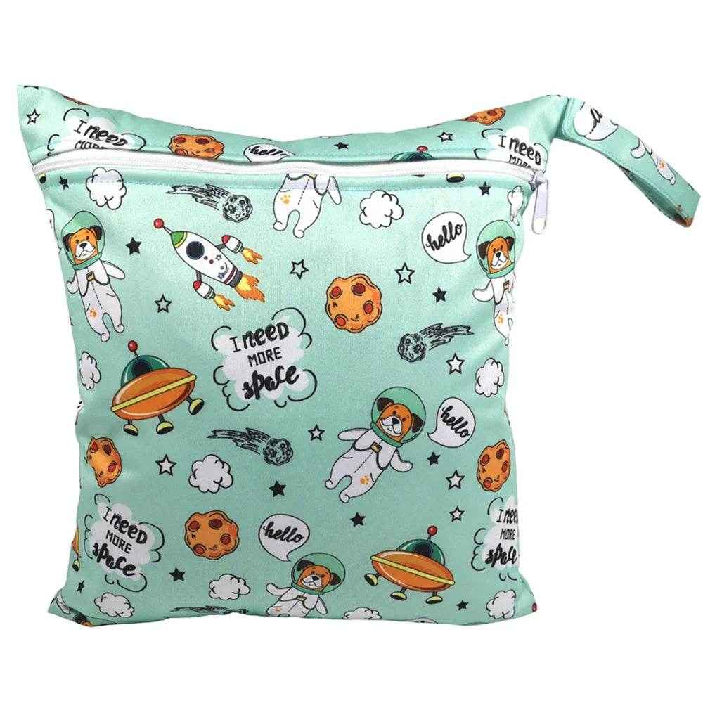 🌿 Mum’s Little Helper: Waterproof Reusable Wet Bag for Busy Days Out! 🍼 - ThiGui