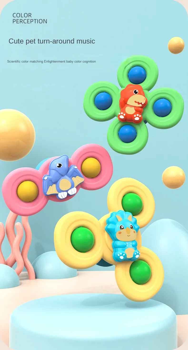 🌀 Spinner Suction Toys – Bath Time, Play Time, Anytime Fun! 🚿👶 - ThiGui