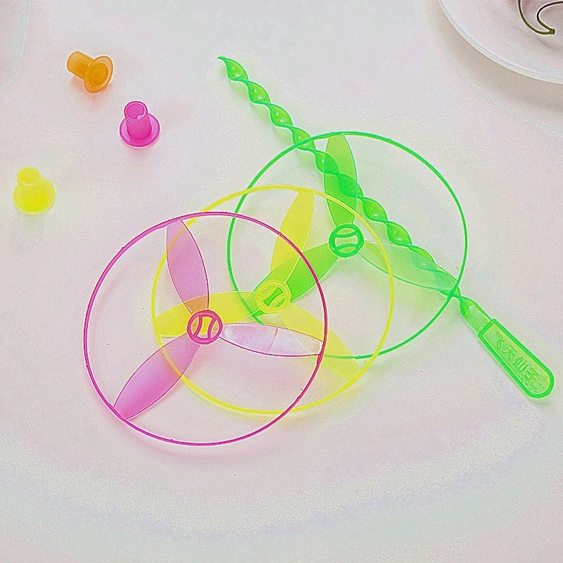 🌀 Whoosh & Laugh! Classic Bamboo Dragonfly Spinning Toy for Big Kids 🎯🎨 - ThiGui