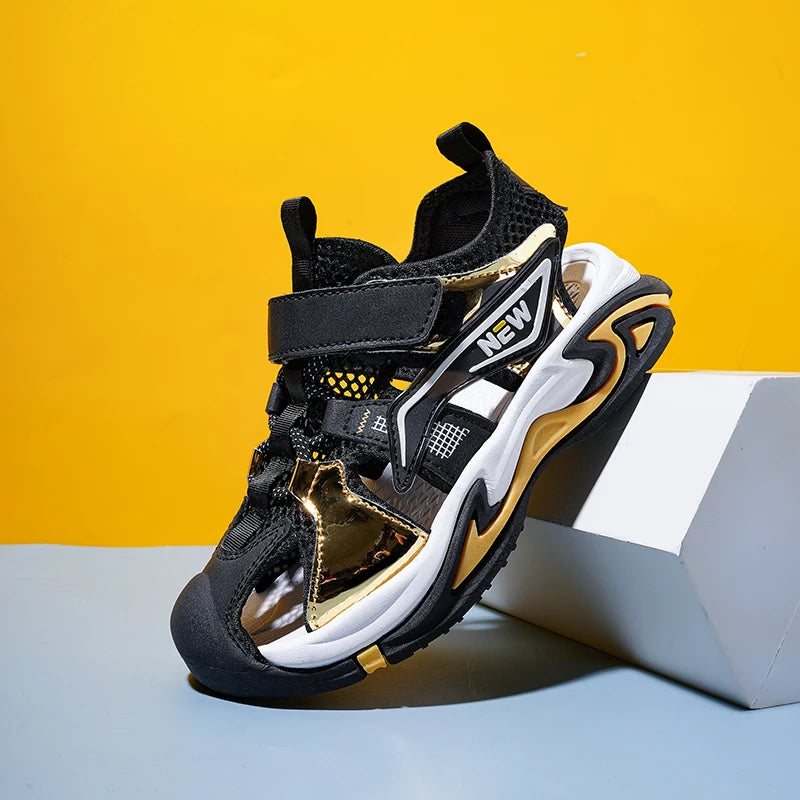 1.1 👟🌊 All-Terrain Adventure Sandals for Boys – Beach to Playground Ready! 🏖️🚀 - ThiGui