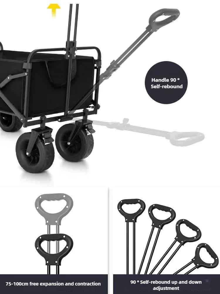 🛒 Pack, Pull & Go! – Heavy-Duty Folding Wagon for Family Adventures 🚗🏖️ - ThiGui