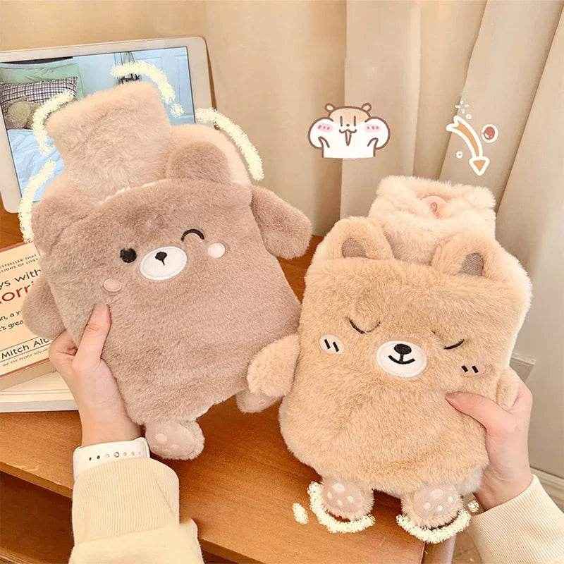 🧸Cuddly Cozy Buddy – Soft Plush Hot Water Bottle for Boys' Tummy, Hands & Feet - ThiGui