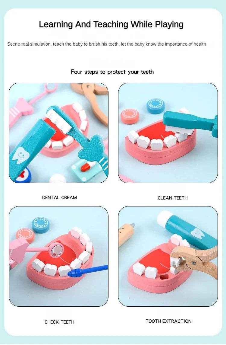 🌳Little Healer Play Kit – Wooden Doctor Set for Imaginative Mini Medics - ThiGui