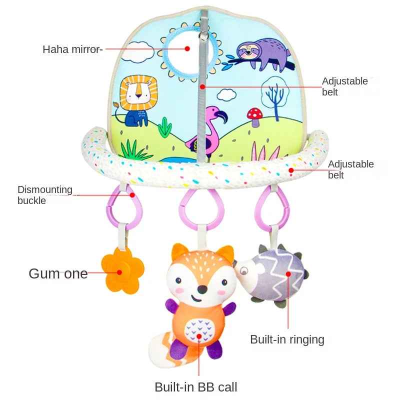 🍼 Car Seat Activity Toy – Kick, Grab & Explore on the Go! 🚗🎠 - ThiGui