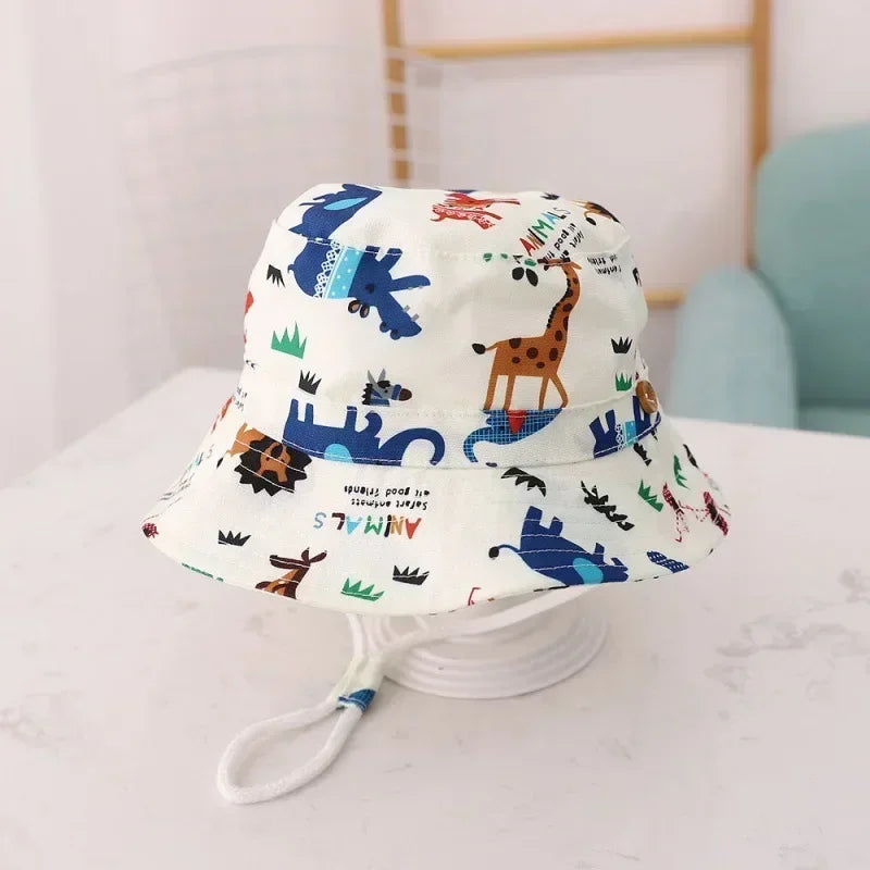 🧢 Cool & Covered! Lightweight Panama Bucket Hat for Babies & Toddlers ☀️🌿 - ThiGui