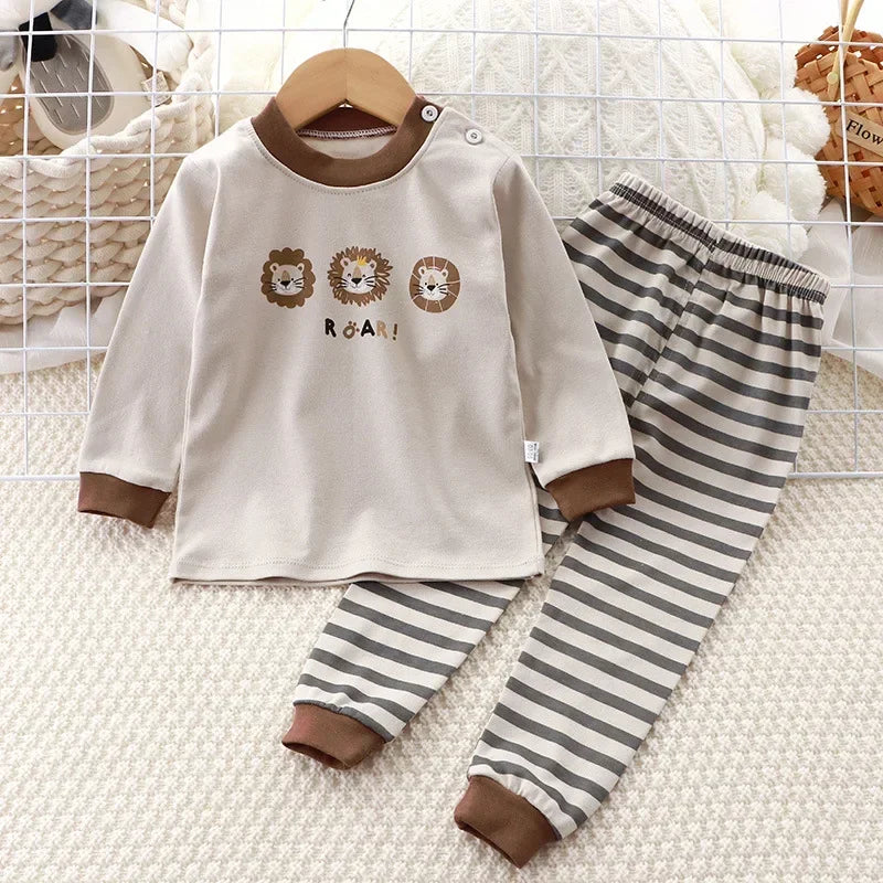 🌙Adorable Cartoon Baby Pajama Set – Snug, Soft & Super Cute! 💤 - ThiGui