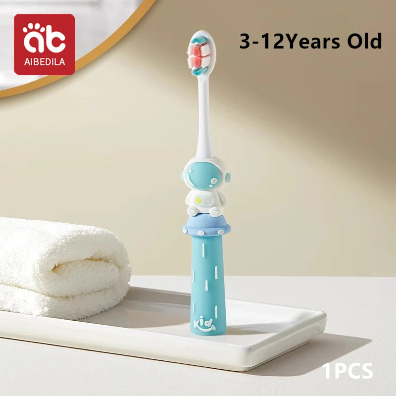 🪥🚀 Cartoon Astronaut Kids Toothbrush – Gentle Bristles, Galactic Fun! 🌙👦 - ThiGui