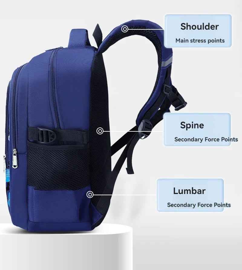 🎒 Perfect School Backpack for Boys Aged 6–12 – Comfy, Spacious & Super Cool! 🏫✨ - ThiGui