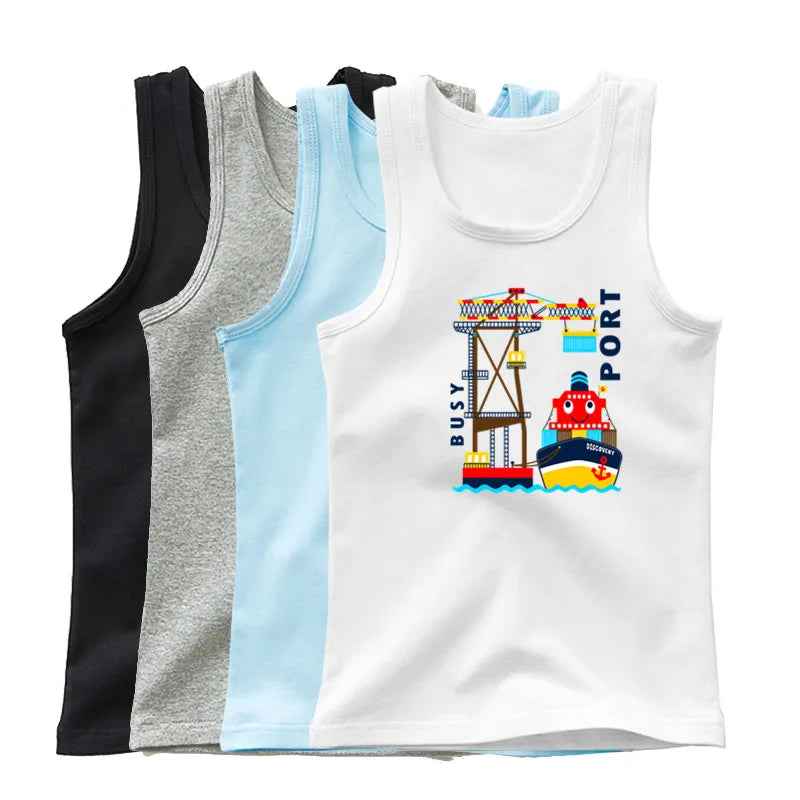 🦈 Cool Shark Power! Boys’ Summer Tank That Roars with Style - ThiGui