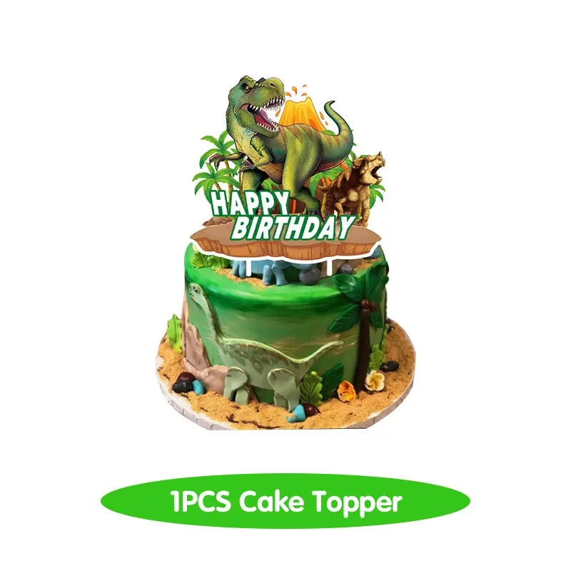 🦕 Jurassic World Dino Party Set 🎈 | Roars, Balloons & T-Rex Table Fun for Kids! 🎂🎉 - ThiGui