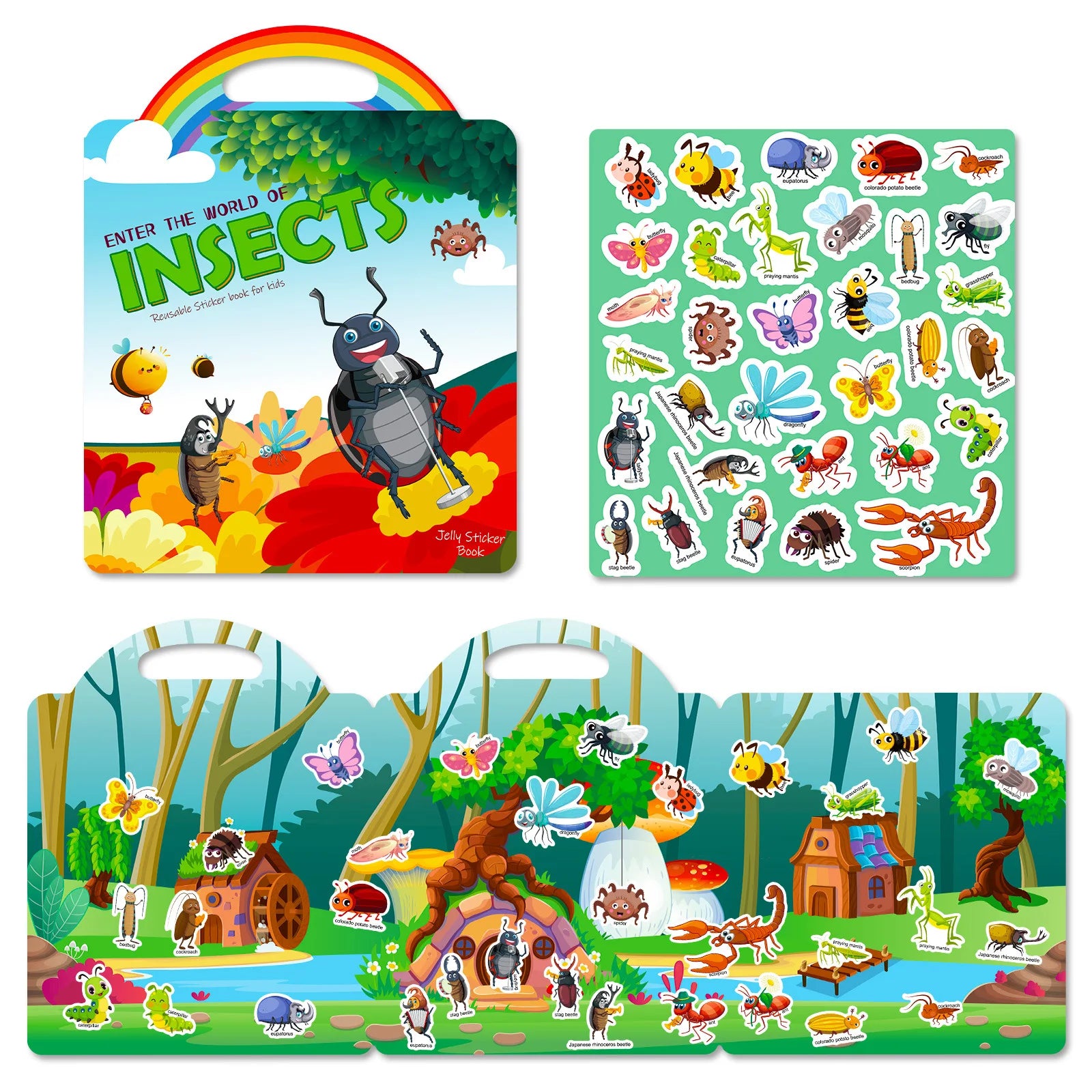 🎨Reusable Animal Scene Sticker Book – Endless Imaginative Fun! 📚✨ - ThiGui