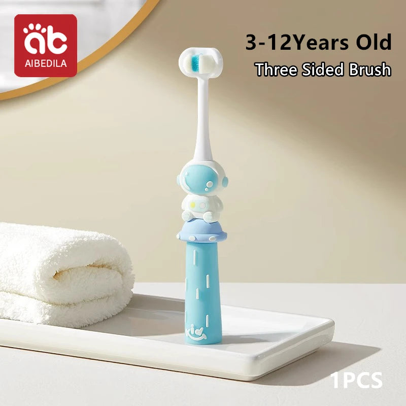 🪥🚀 Cartoon Astronaut Kids Toothbrush – Gentle Bristles, Galactic Fun! 🌙👦 - ThiGui