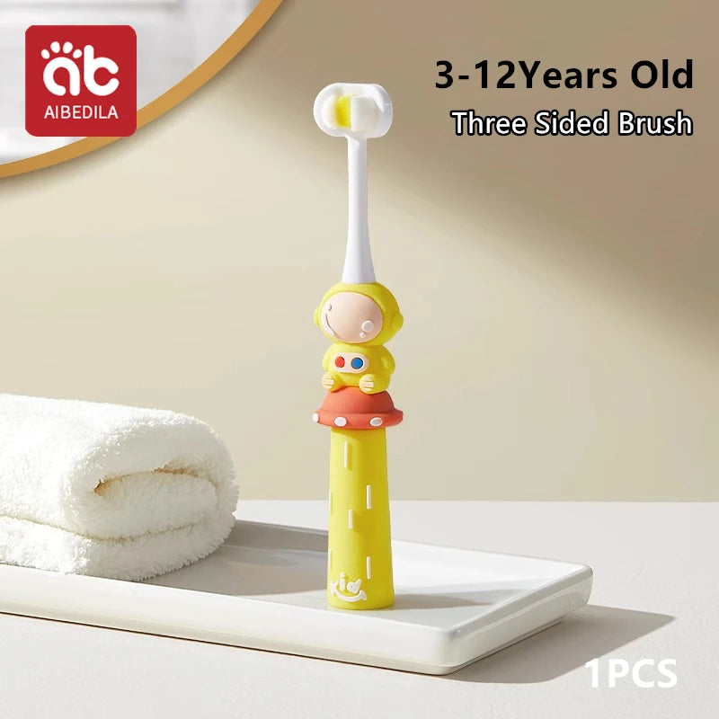 🪥🚀 Cartoon Astronaut Kids Toothbrush – Gentle Bristles, Galactic Fun! 🌙👦 - ThiGui