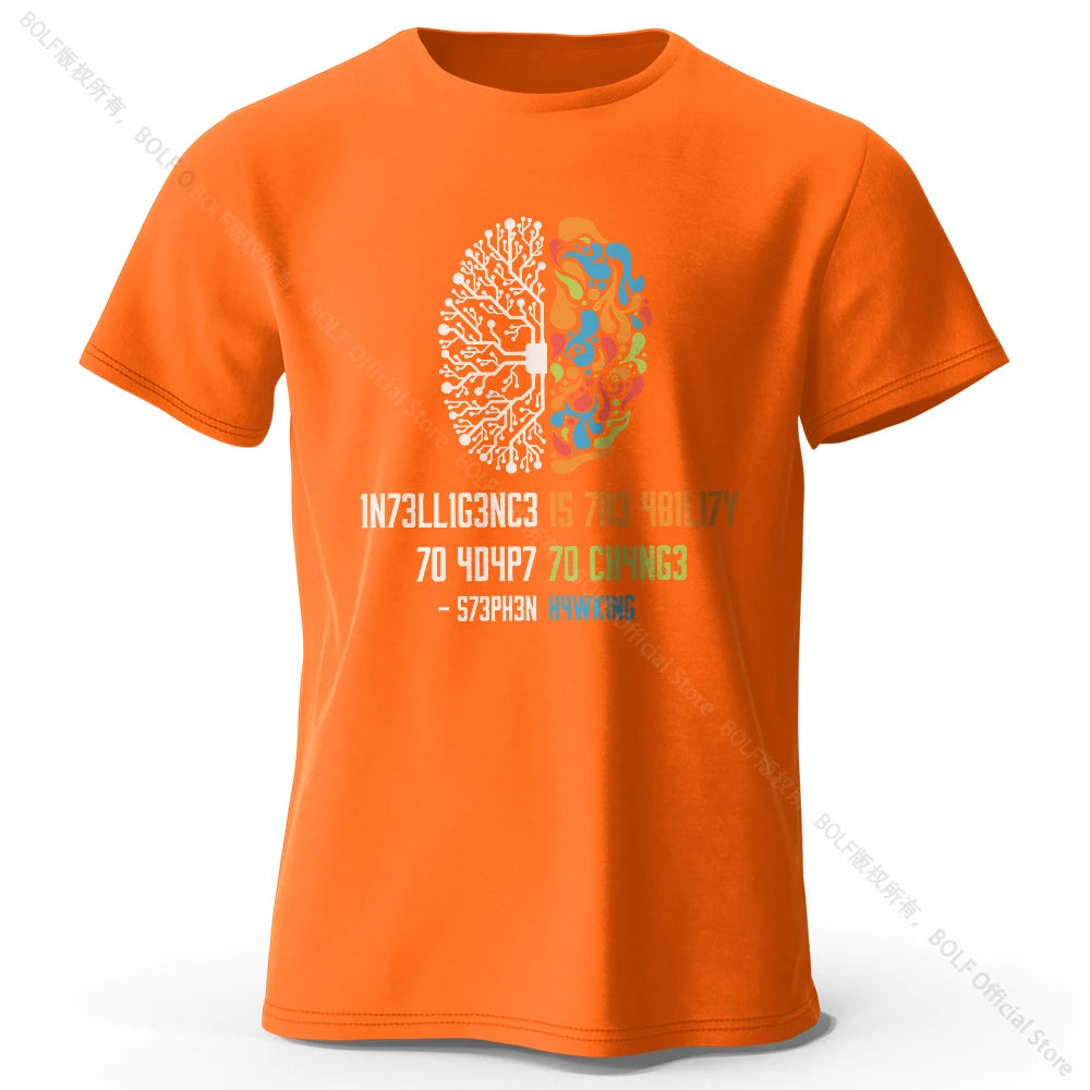 Brain Power Cotton Tee 🧠✨ Funny Soft & Breathable Unisex T-Shirt - ThiGui