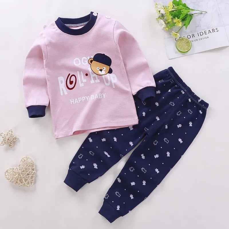 🧒 Cartoon Pajama Outfit – Comfy Day & Night Wear for Busy Toddlers! 🌟👕 - ThiGui