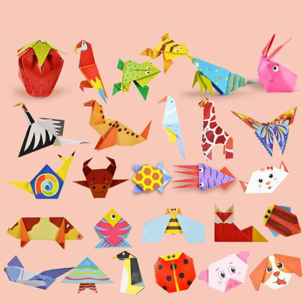 🦁 108-Page Origami Fun Book – Creative Animal Folding for Little Hands! 🧠✂️ - ThiGui