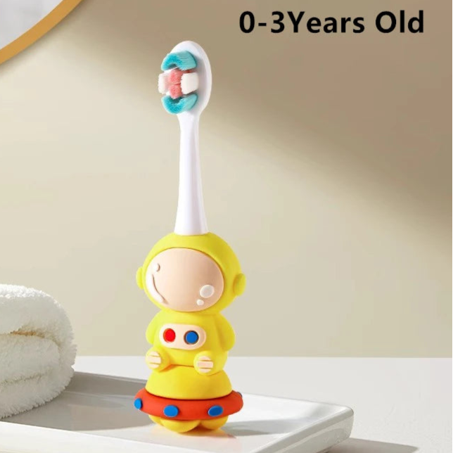 🪥🚀 Cartoon Astronaut Kids Toothbrush – Gentle Bristles, Galactic Fun! 🌙👦 - ThiGui
