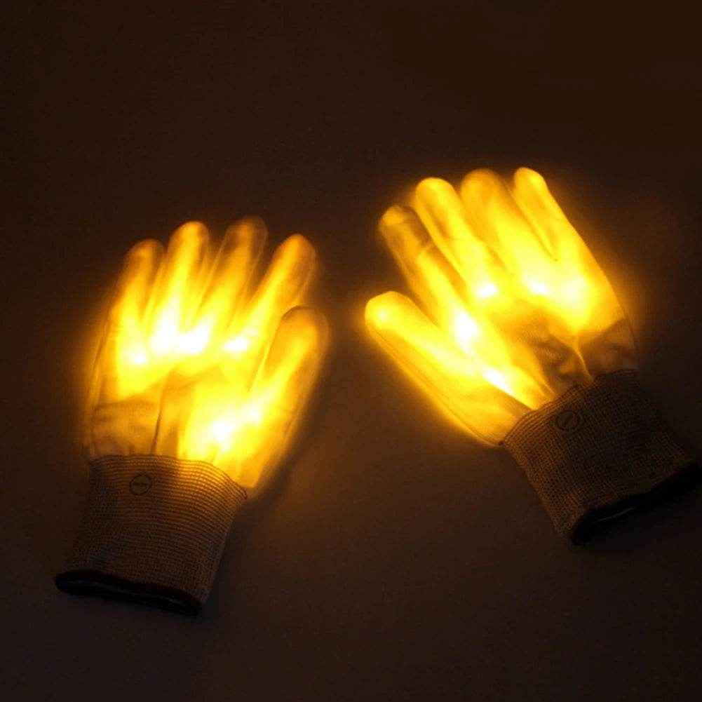 💫Glow Like a Star! Light-Up LED Gloves for Boys' Parties, Costumes, and Crazy Fun - ThiGui