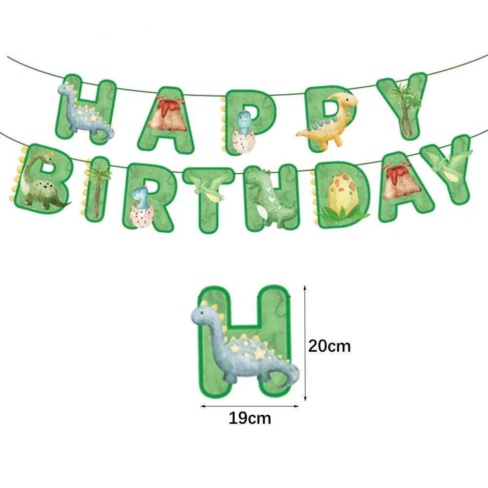 🦕 Dino-Roar Party Set – Fun Disposable Tableware for a Jurassic Birthday Bash 🎂🎈 - ThiGui